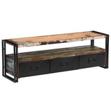 NNEVL TV Cabinet Solid Reclaimed Wood 120x30x40 cm