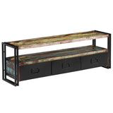 NNEVL TV Cabinet Solid Reclaimed Wood 120x30x40 cm