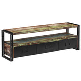 NNEVL TV Cabinet Solid Reclaimed Wood 120x30x40 cm