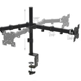 NNEVL Monitor Desk Mount 32" Double Arms Height Adjustable