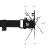 NNEVL Monitor Desk Mount 32" Double Arms Height Adjustable
