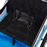 NNEVL Kids' Bicycle Trailer Grey and Blue 30 kg