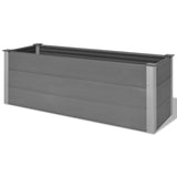 NNEVL Garden Raised Bed WPC 150x50x54 cm Grey