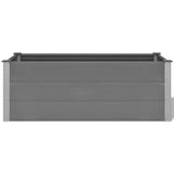 NNEVL Garden Raised Bed WPC 150x50x54 cm Grey