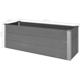 NNEVL Garden Raised Bed WPC 150x50x54 cm Grey
