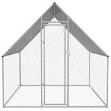 NNEVL Outdoor Chicken Cage Galvanised Steel 2x2x1.92 m