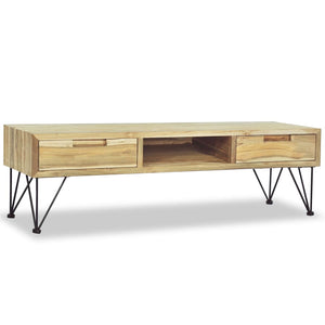 NNEVL TV Cabinet 120x35x35 cm Solid Teak