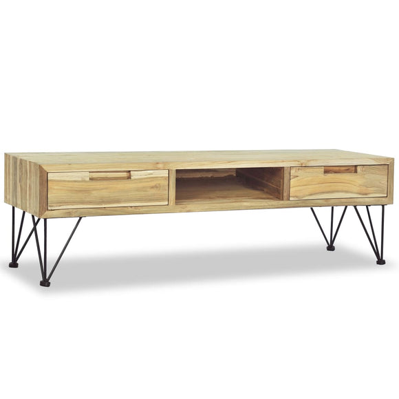 NNEVL TV Cabinet 120x35x35 cm Solid Teak