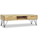 NNEVL TV Cabinet 120x35x35 cm Solid Teak