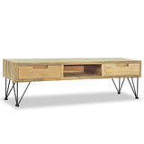 NNEVL TV Cabinet 120x35x35 cm Solid Teak