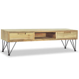 NNEVL TV Cabinet 120x35x35 cm Solid Teak