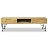 NNEVL TV Cabinet 120x35x35 cm Solid Teak