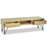 NNEVL TV Cabinet 120x35x35 cm Solid Teak