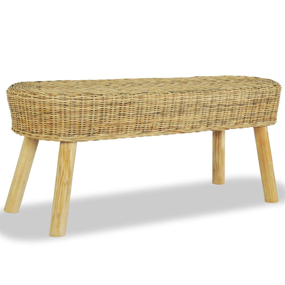 NNEVL Hall Bench 110x35x45 cm Natural Rattan