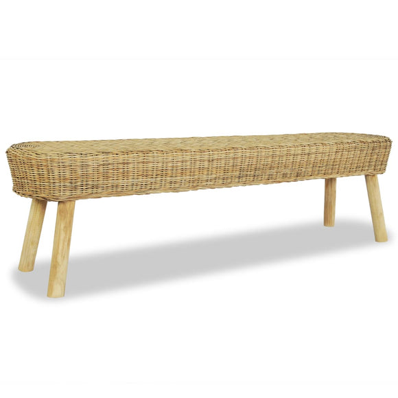 NNEVL Hall Bench 160x35x45 cm Natural Rattan