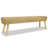 NNEVL Hall Bench 160x35x45 cm Natural Rattan