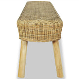 NNEVL Hall Bench 160x35x45 cm Natural Rattan