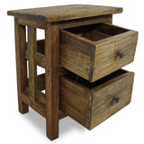 NNEVL Nightstand Solid Reclaimed Wood 40x30x51 cm