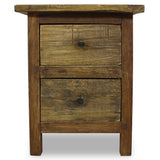 NNEVL Nightstand Solid Reclaimed Wood 40x30x51 cm