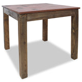 NNEVL Dining Table Solid Reclaimed Wood 82x80x76 cm