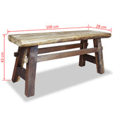 NNEVL Bench Solid Reclaimed Wood 100x28x43 cm