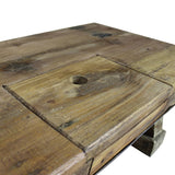 NNEVL Coffee Table Solid Reclaimed Wood 90x50x35 cm