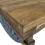 NNEVL Coffee Table Solid Reclaimed Wood 90x50x35 cm