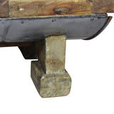 NNEVL Coffee Table Solid Reclaimed Wood 90x50x35 cm