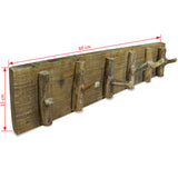NNEVL Coat Rack Solid Reclaimed Wood 60x15 cm