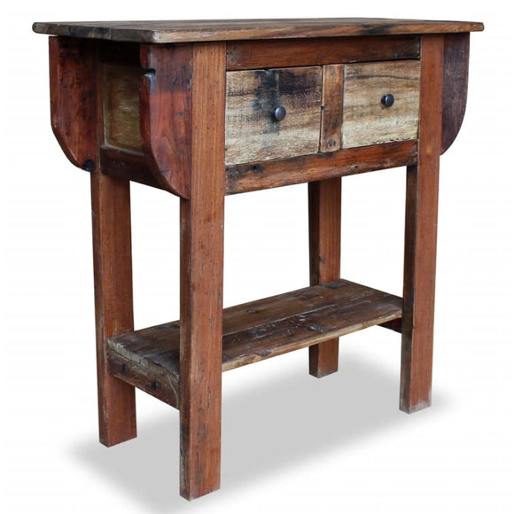 NNEVL Console Table Solid Reclaimed Wood 80x35x80 cm