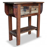 NNEVL Console Table Solid Reclaimed Wood 80x35x80 cm