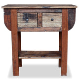 NNEVL Console Table Solid Reclaimed Wood 80x35x80 cm