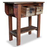 NNEVL Console Table Solid Reclaimed Wood 80x35x80 cm