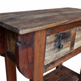NNEVL Console Table Solid Reclaimed Wood 80x35x80 cm