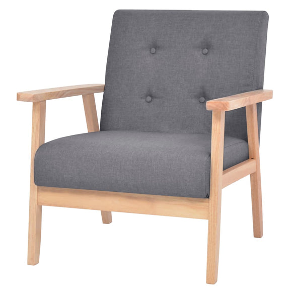 NNEVL Armchair Dark Grey Fabric