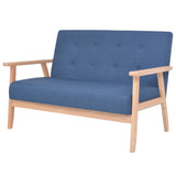 NNEVL 2-Seater Sofa Fabric Blue