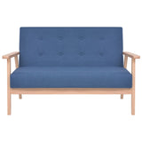 NNEVL 2-Seater Sofa Fabric Blue