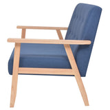 NNEVL 2-Seater Sofa Fabric Blue