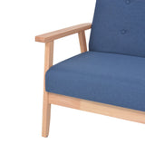 NNEVL 2-Seater Sofa Fabric Blue