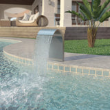 NNEVL Pool Fountain Stainless Steel 45x30x65 cm Silver