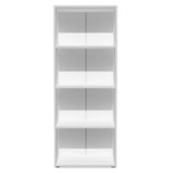 NNEVL Bookshelf Chipboard 60x31x155 cm white