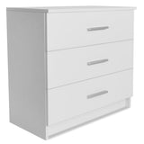 NNEVL Chest of Drawers Chipboard 71x35x68 cm White