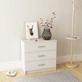 NNEVL Chest of Drawers Chipboard 71x35x68 cm White
