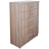 NNEVL Storage Cabinet Chipboard 71x35x106 cm Oak