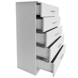 NNEVL Storage Cabinet Chipboard 71x35x106 cm White