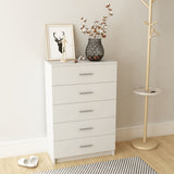 NNEVL Storage Cabinet Chipboard 71x35x106 cm White