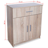 NNEVL Sideboard Chipboard 71x35x88 cm Oak