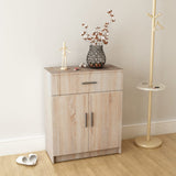 NNEVL Sideboard Chipboard 71x35x88 cm Oak