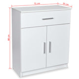 NNEVL Sideboard Chipboard 71x35x88 cm White