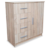 NNEVL Sideboard Chipboard 79x35x88 cm Oak